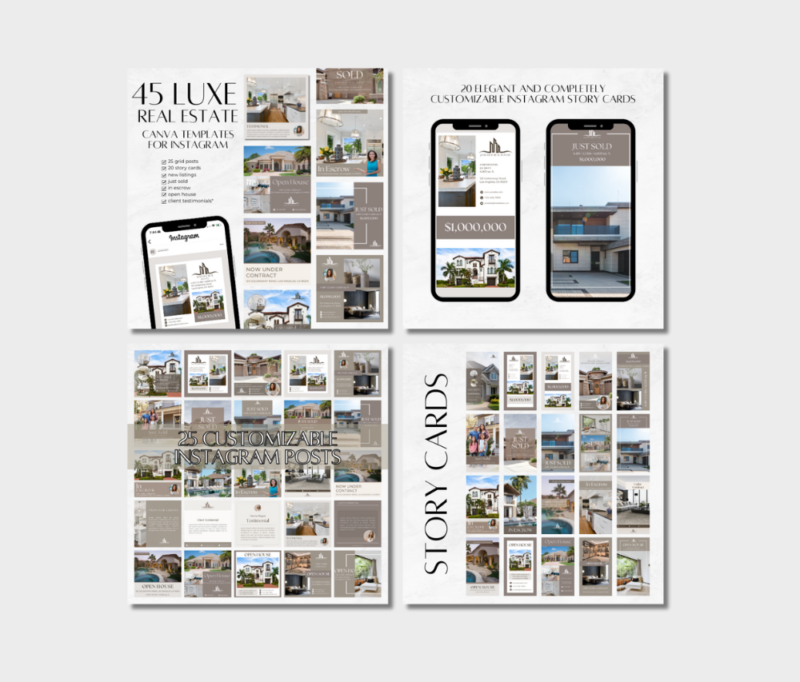 LUXE Real Estate Instagram Templates